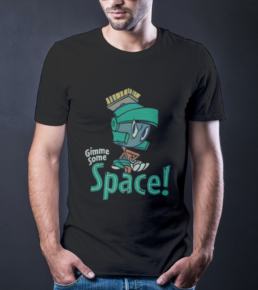 Looney Tunes Gimme Some Space Marvin The Martian Helmet T-Shirt