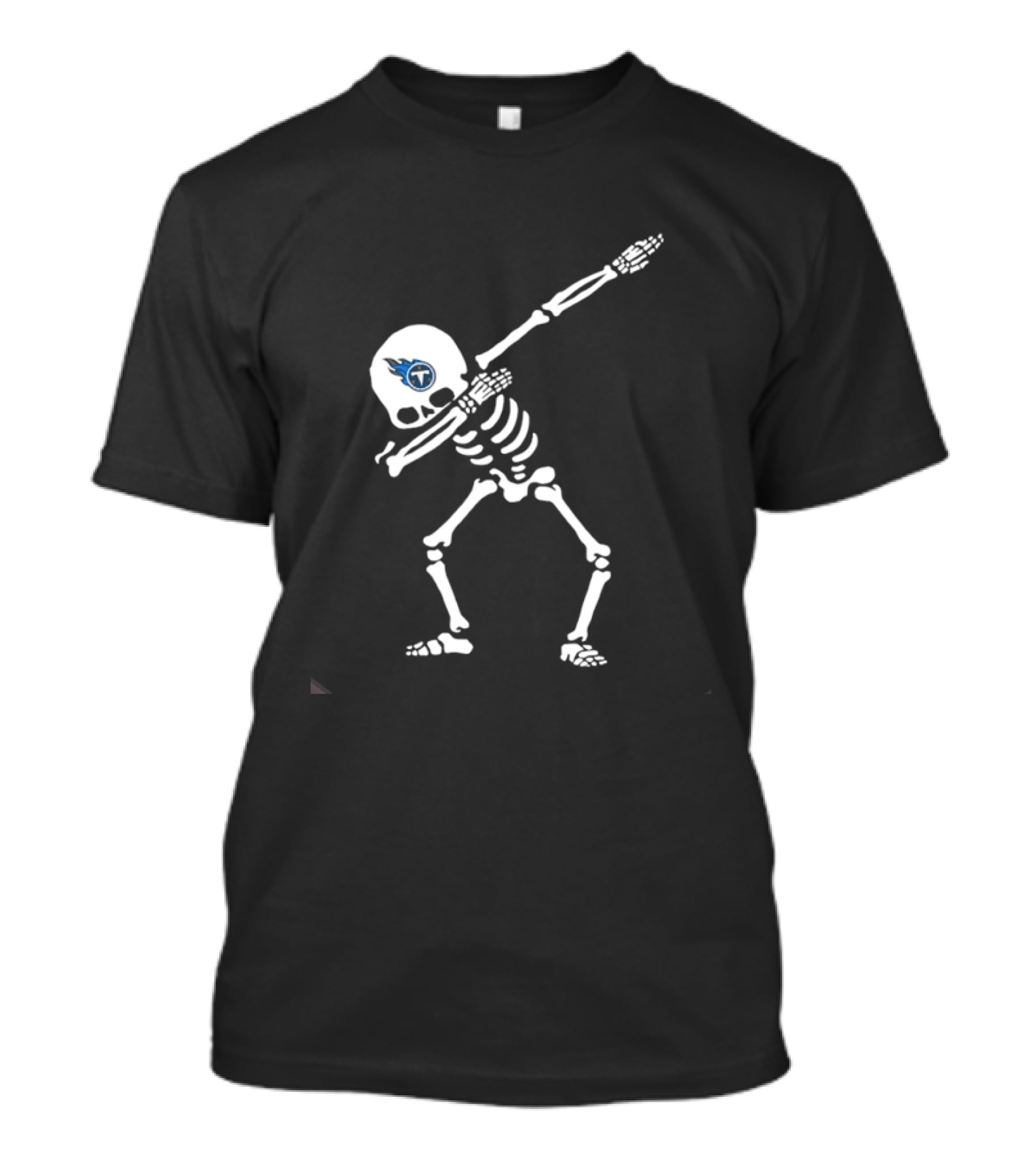 Tennessee Titans Dabbing Skeleton Football Fan T-Shirt