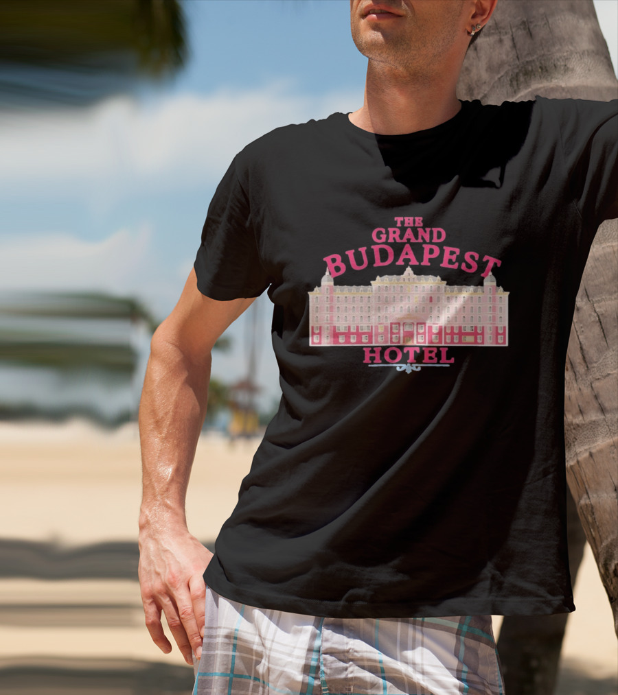 The Grand Budapest Hotel Wes Anderson Iconic Movie Architecture T-Shirt