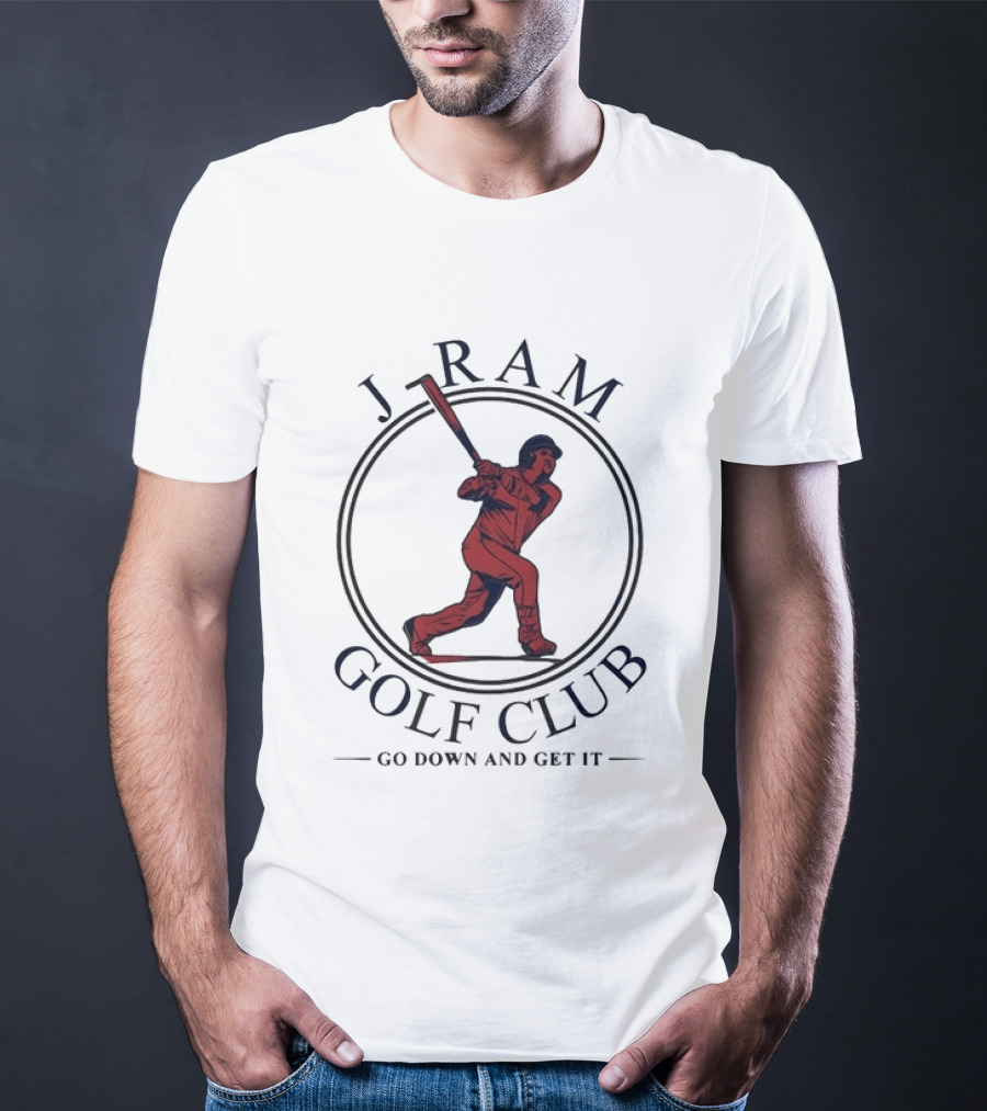 J Ram Golf Club Go Down And Get It Cleveland Guardians Jose Ramirez Number 11 T-Shirt