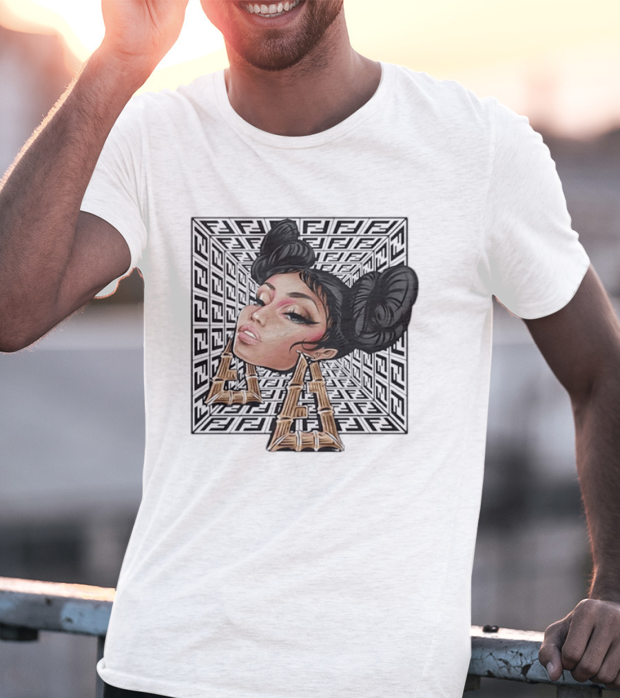 Nicki Minaj Fendi Collaboration Bamboo Earrings Hip Hop T-Shirt