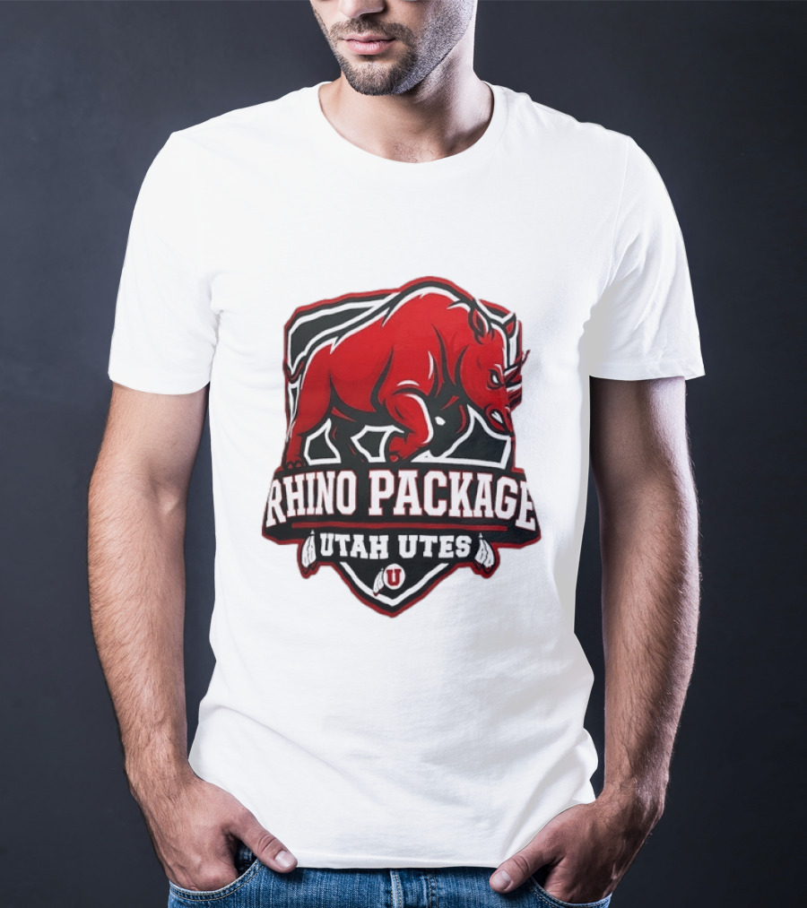 Rhino Package Utah Utes College Football Team Spirit T-Shirt