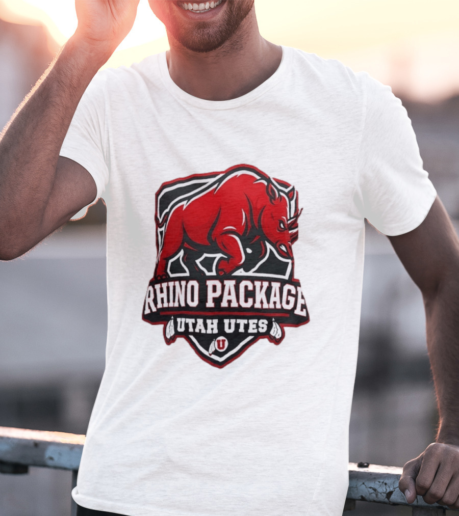 Rhino Package Utah Utes College Football Team Spirit T-Shirt