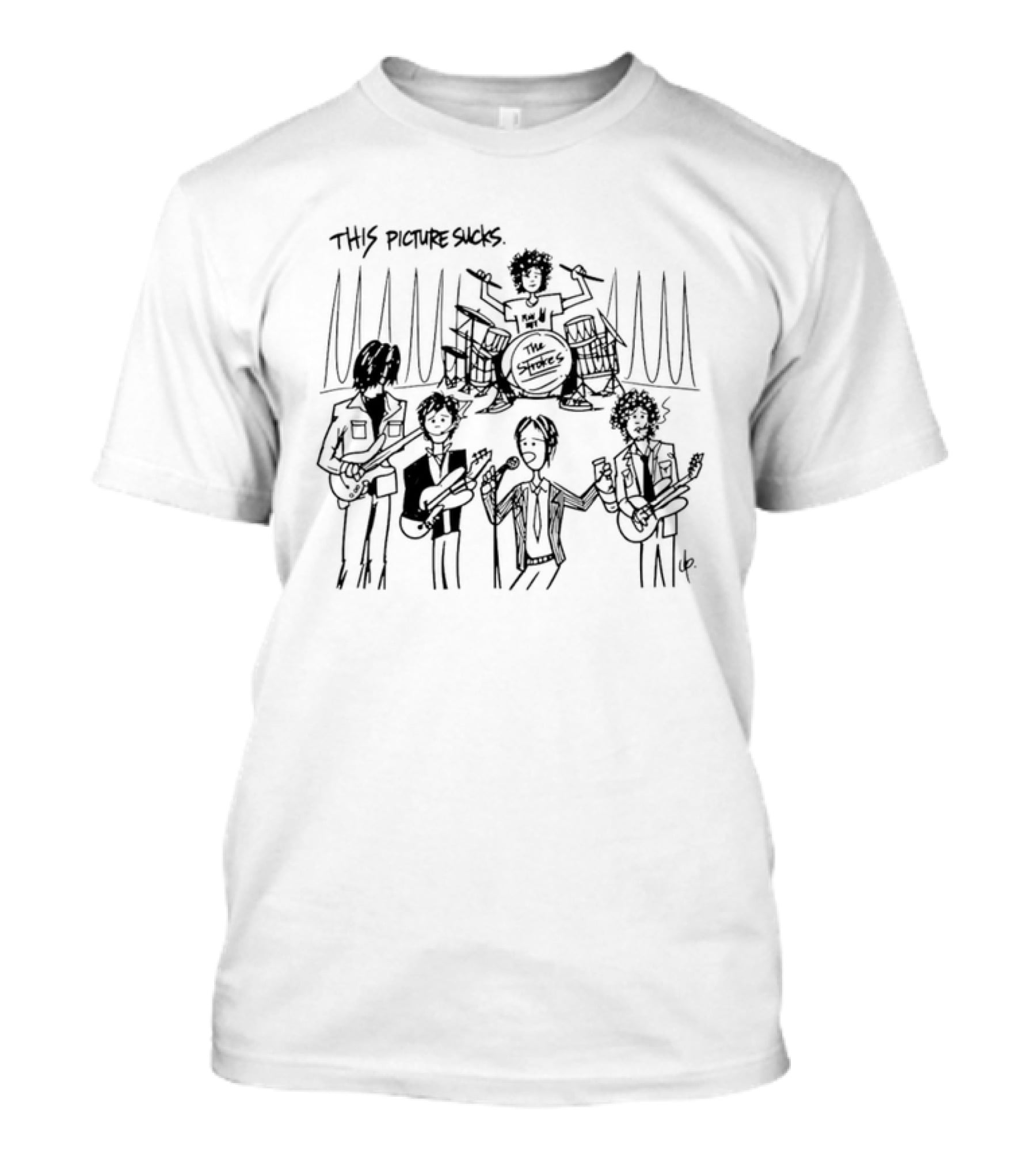The Strokes This Picture Sucks Indie Rock Band Sketch T-Shirt