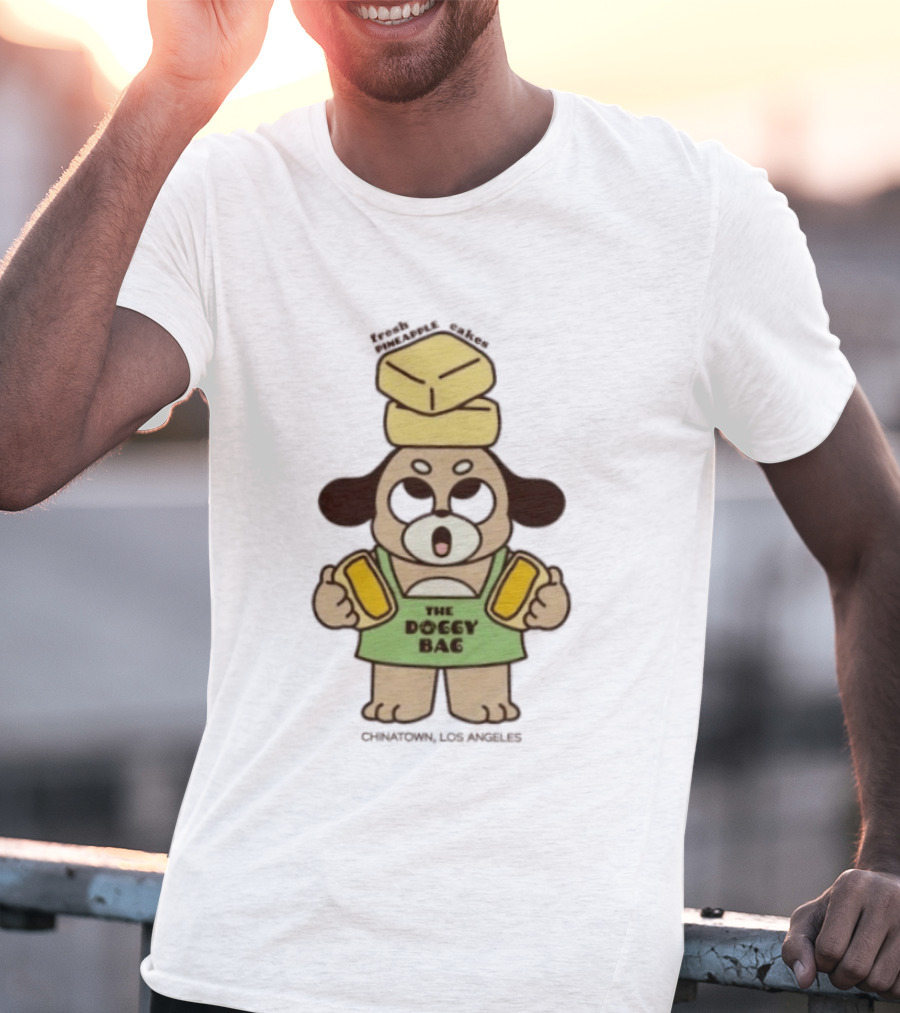 The Doggy Bag Fresh Pineapple Cakes Chinatown Los Angeles T-Shirt