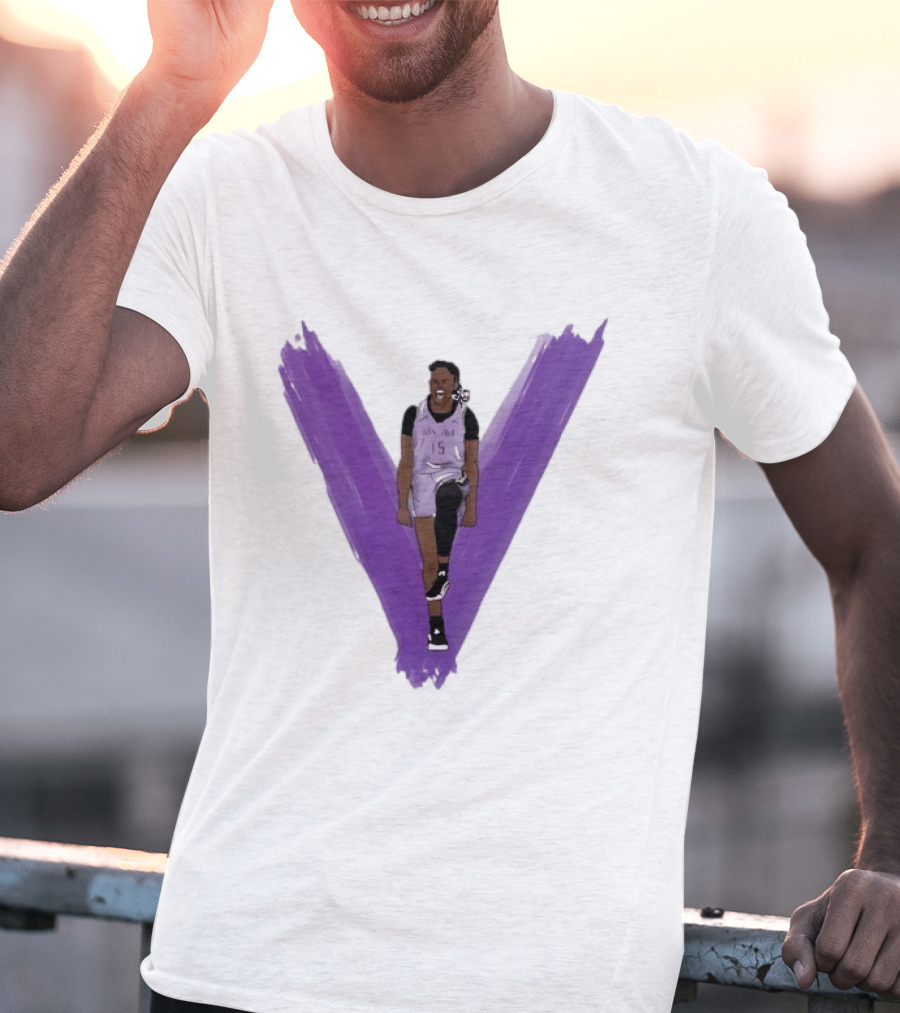 Tiffany Hayes Los Angeles Sparks 15 WNBA Basketball Player Purple V T-Shirt