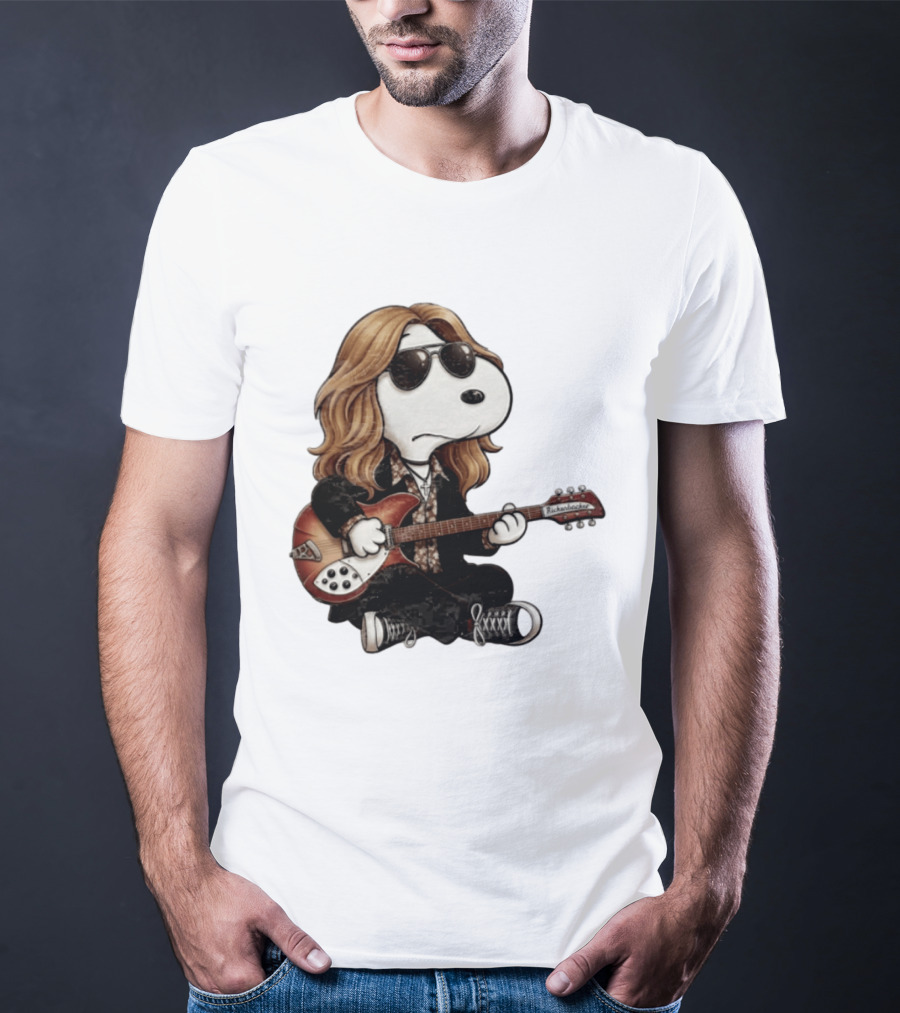 Tom Petty Snoopy Rickenbacker Guitar T-Shirt