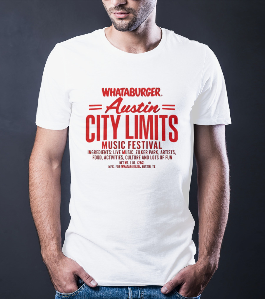 Whataburger Austin City Limits Music Festival Live Music Zilker Park Artists Activities Culture Fun T-Shirt