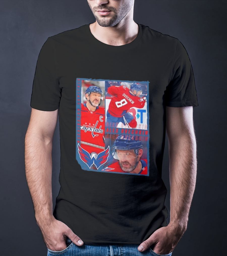 Alex Ovechkin Washington Capitals 8 NHL Hockey Legend Memorabilia T-Shirt