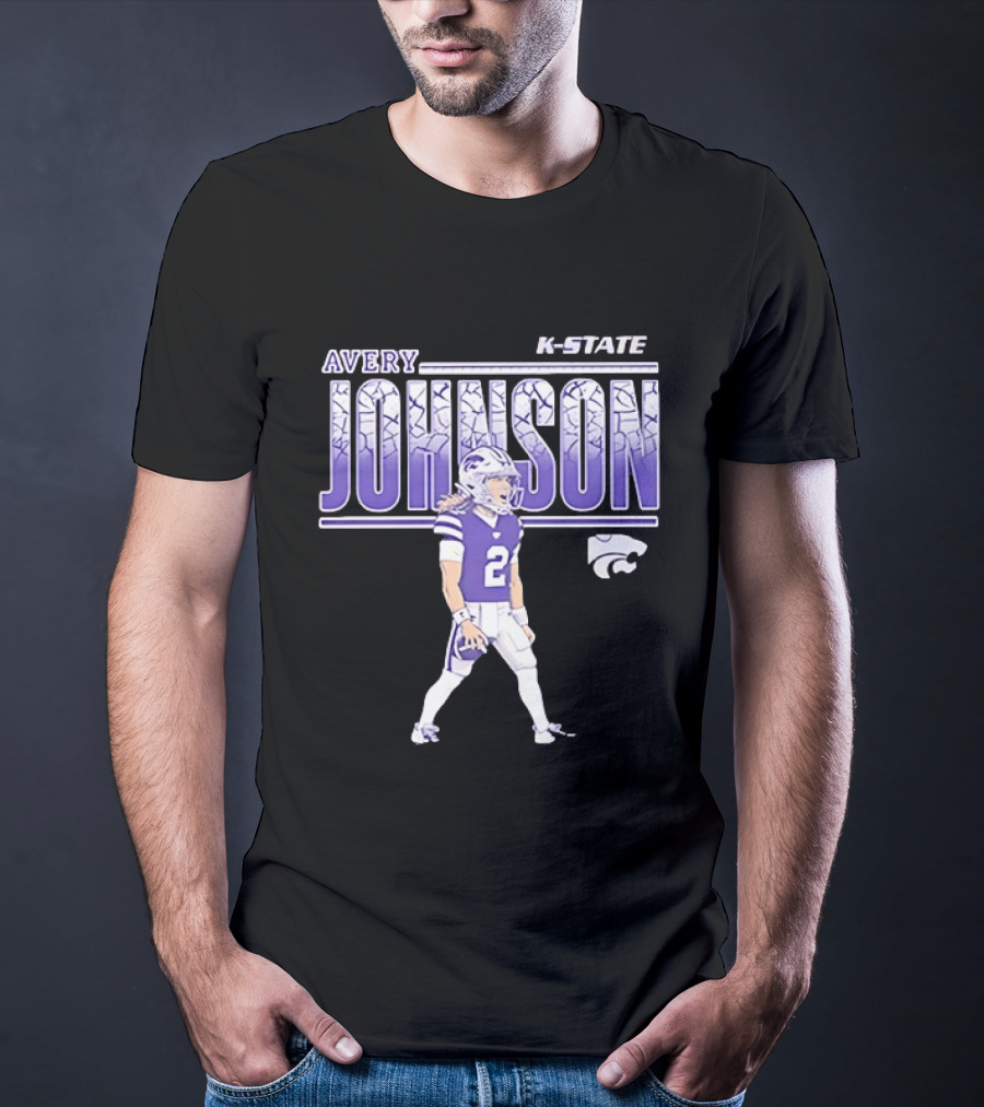 Avery Johnson K State Wildcats Number 2 Football Player T-Shirt