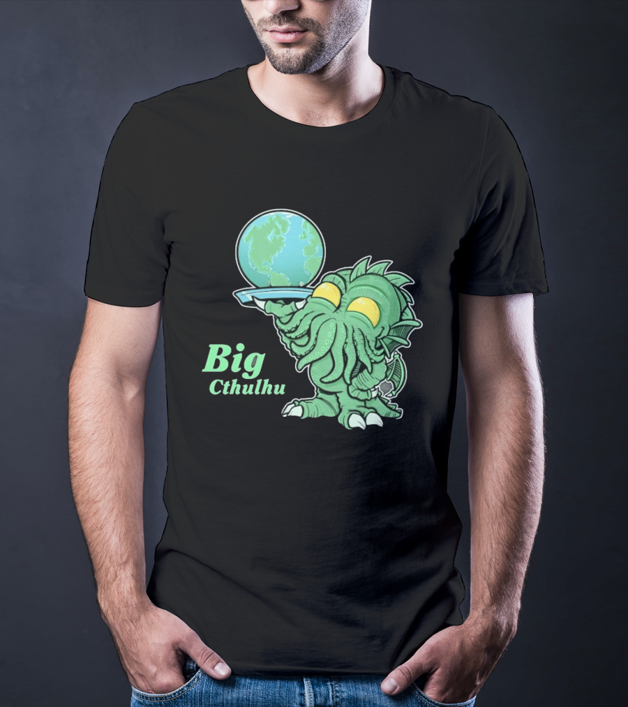 Big Cthulhu Holding The World Lovecraft T-Shirt