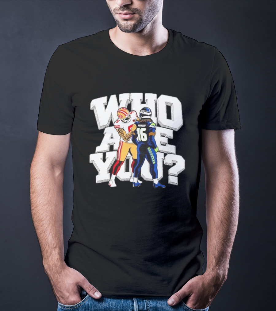 Who Are You Mike Evans Checked Stefon Diggs NFL Showdown T-Shirt