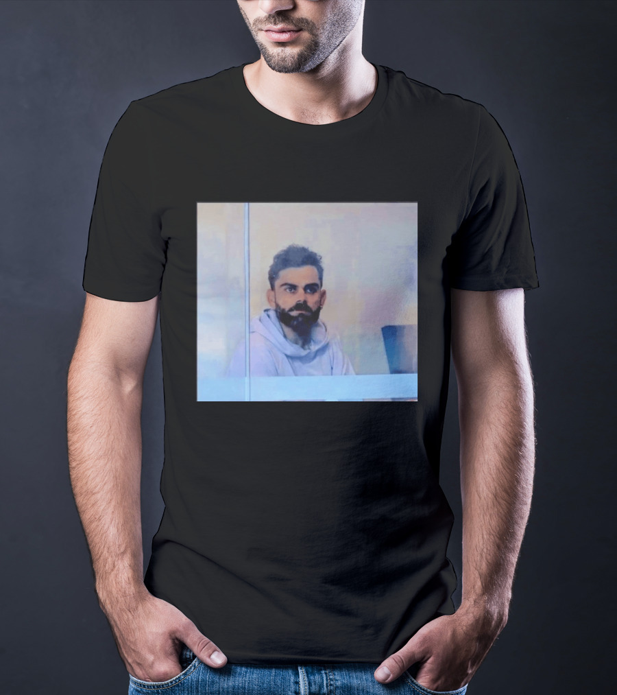 Virat Kohli Reflective Mood Cricket T-Shirt