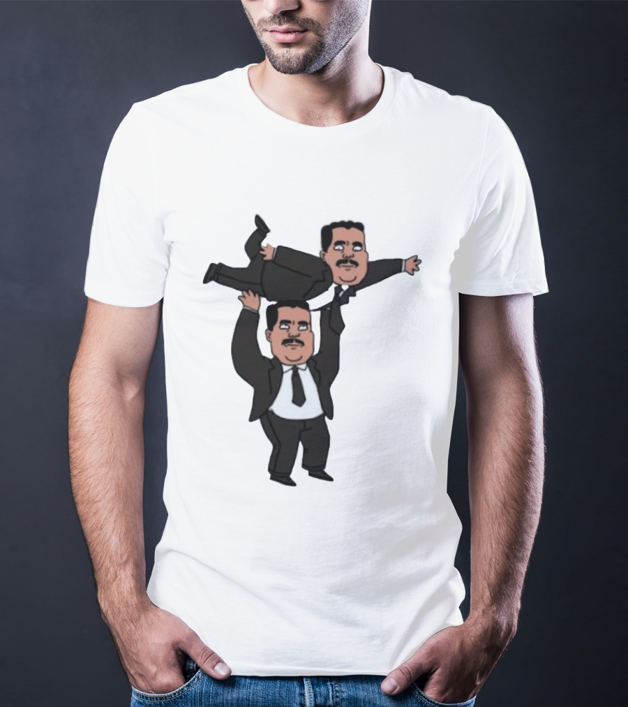 Guillermo Rodriguez Cartoon Lifting Himself Jimmy Kimmel Live T-Shirt
