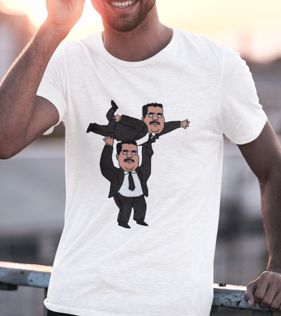 Guillermo Rodriguez Cartoon Lifting Himself Jimmy Kimmel Live T-Shirt