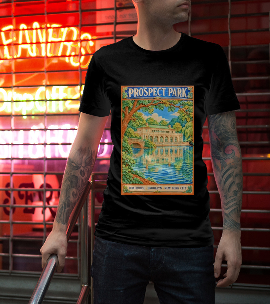 Prospect Park Boathouse Brooklyn New York City T-Shirt