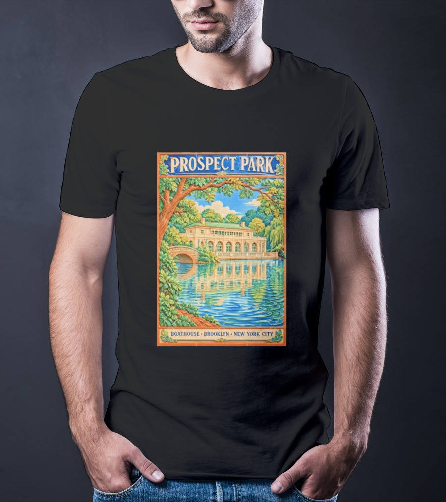 Prospect Park Boathouse Brooklyn New York City T-Shirt