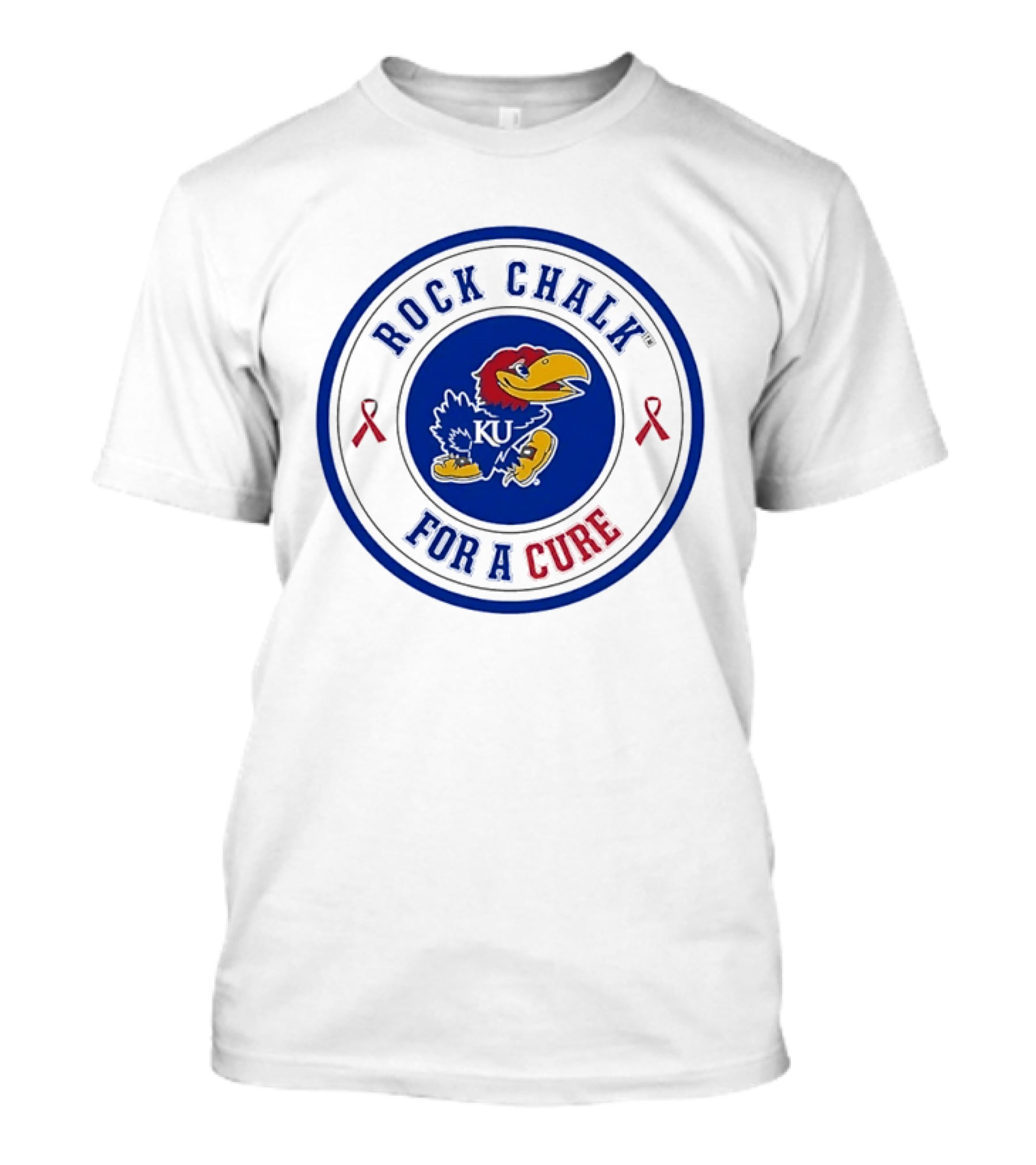 Rock Chalk KU Jayhawks For A Cure T-Shirt
