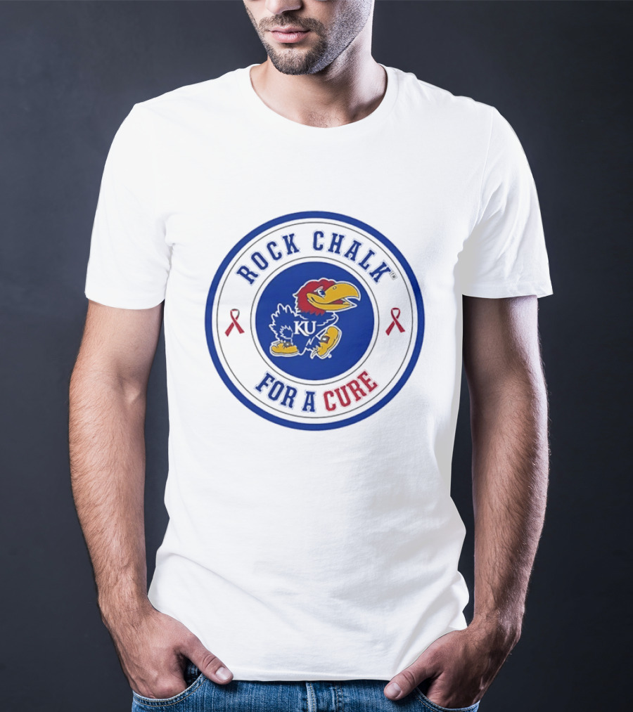 Rock Chalk KU Jayhawks For A Cure T-Shirt