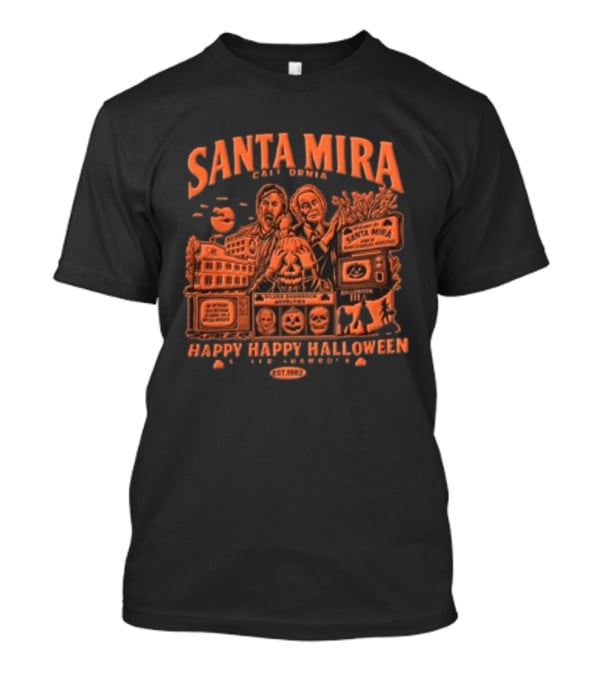 Santa Mira Dan O Herlihy Halloween III Silver Shamrock Happy Happy Halloween T-Shirt