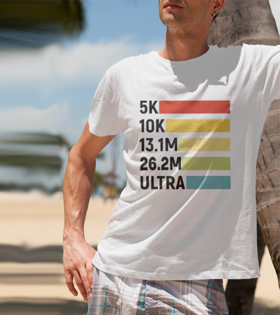 5K 10K 13.1M 26.2M Ultra Running Distance Chart T-Shirt