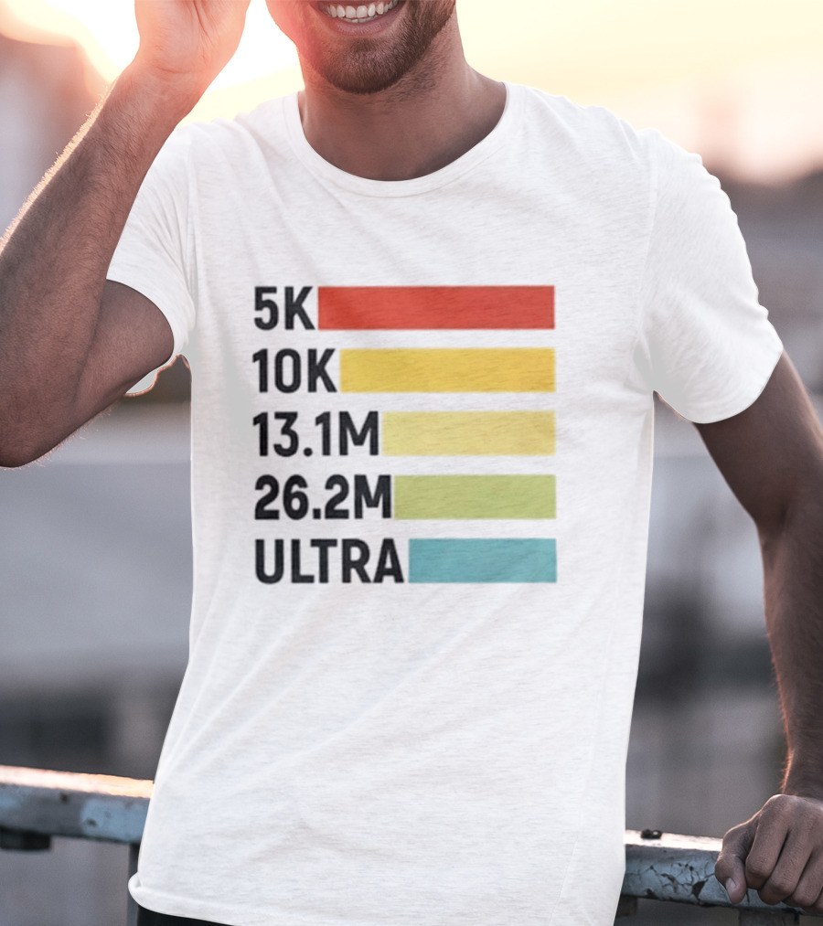 5K 10K 13.1M 26.2M Ultra Running Distance Chart T-Shirt