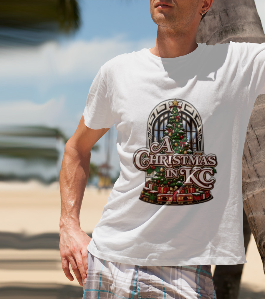 A Christmas In KC Union Station Kansas City Holiday Tree T-Shirt