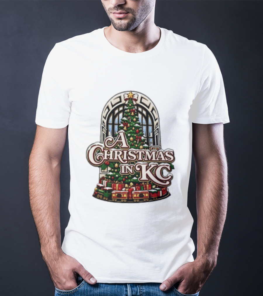 A Christmas In KC Union Station Kansas City Holiday Tree T-Shirt