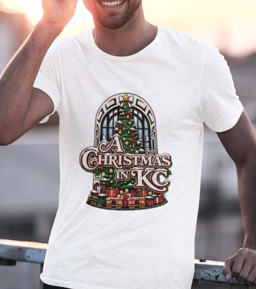 A Christmas In KC Union Station Kansas City Holiday Tree T-Shirt