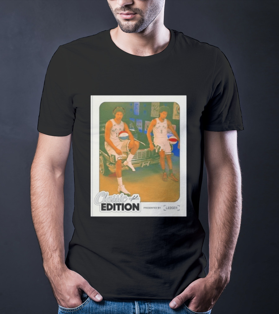 SA Spurs Classic Edition Featuring Players 11 And 2 Presented By Ledger T-Shirt