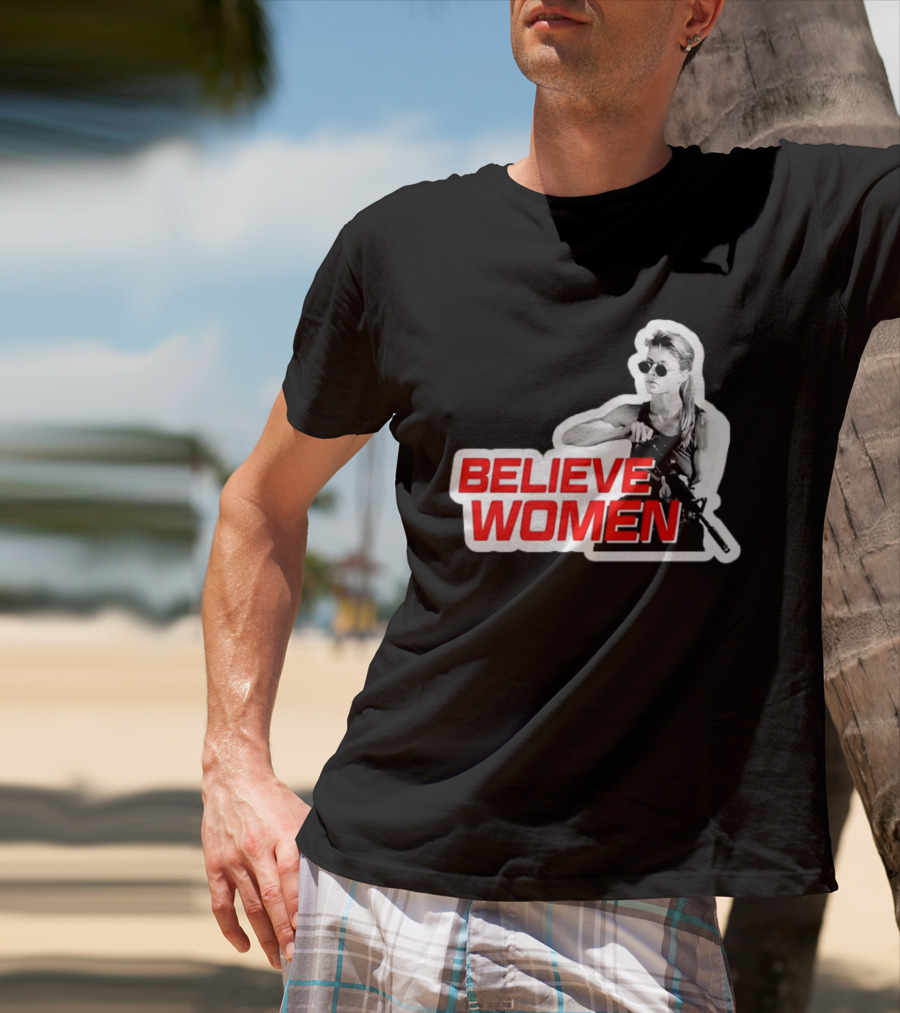 Believe Women Sarah Connor Terminator Halftone T-Shirt