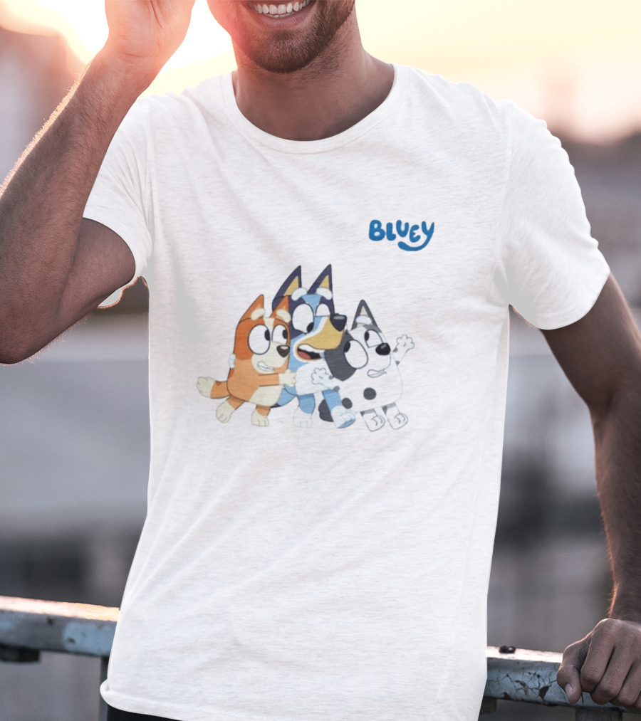 Bluey And Friends Bingo Muffin Heeler Cartoon Characters T-Shirt