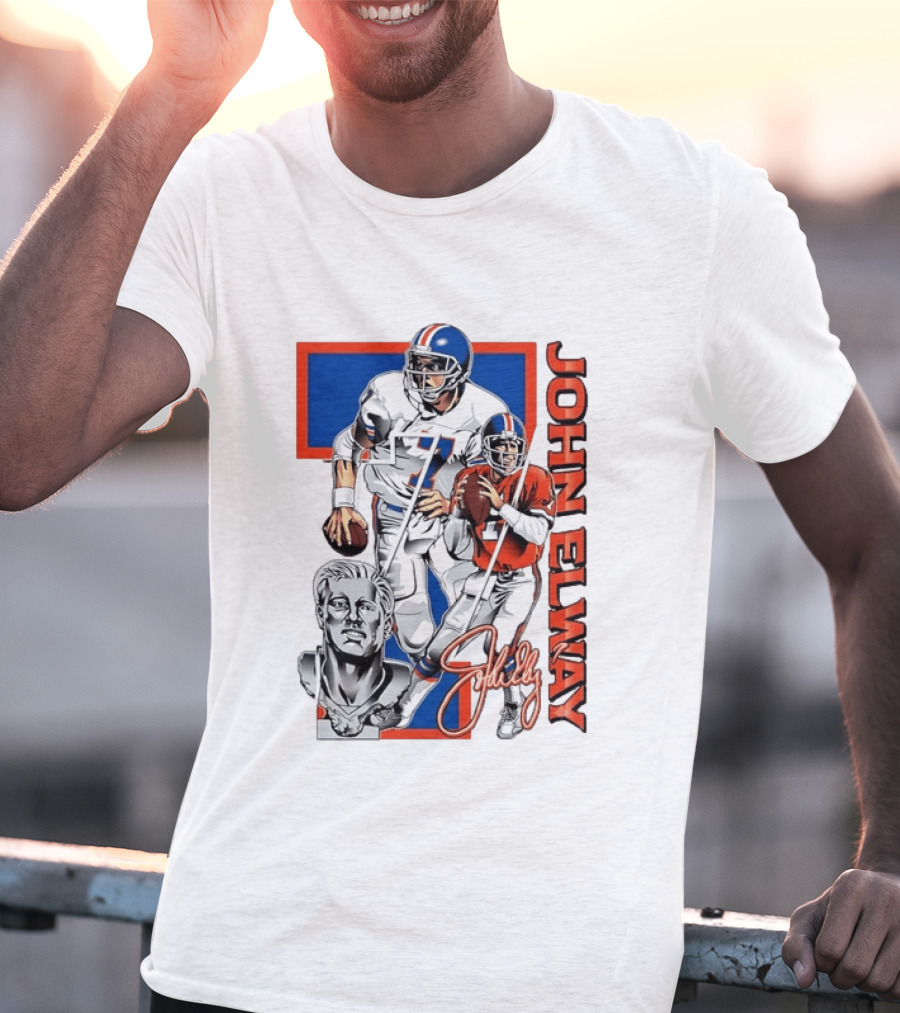 John Elway Denver Broncos Number 7 Quarterback T-Shirt