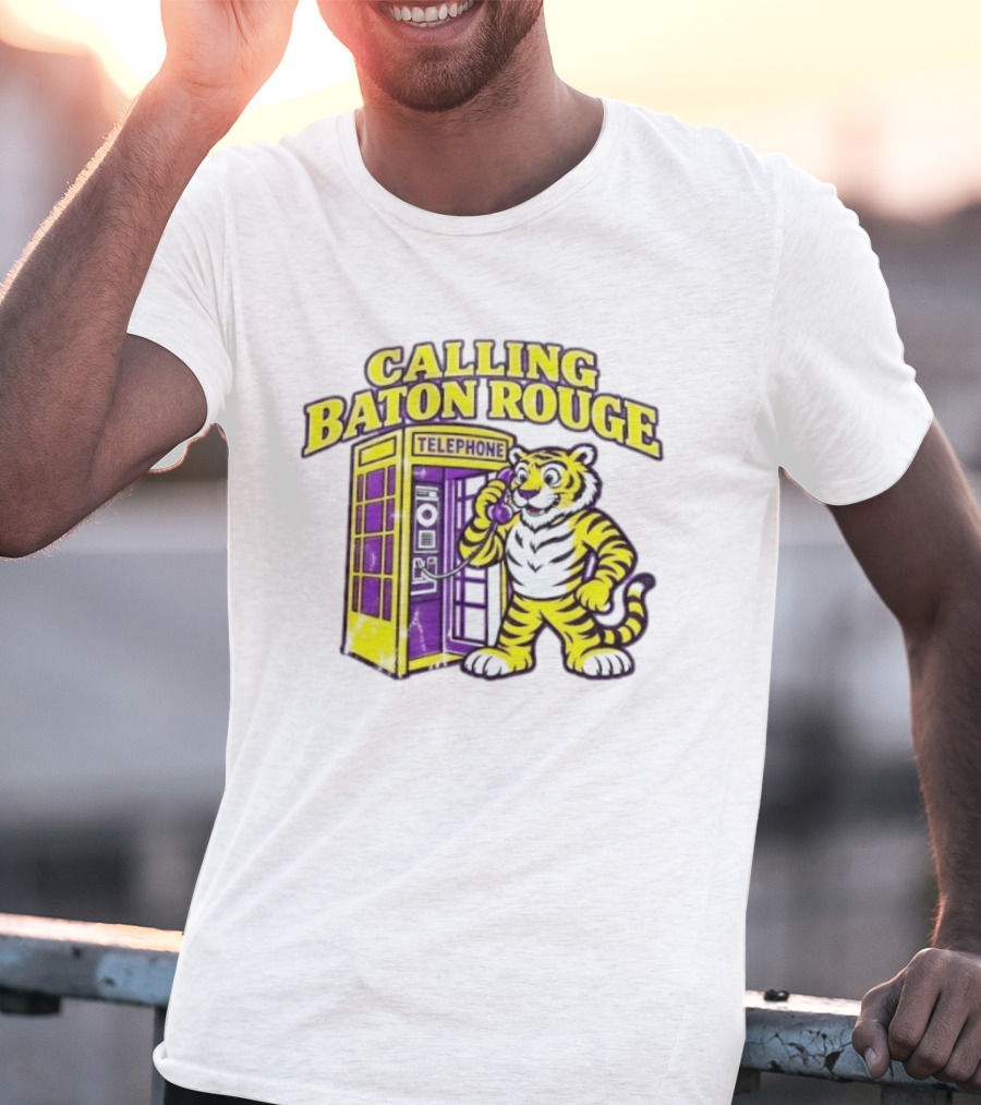 Calling Baton Rouge Telephone Tiger T-Shirt