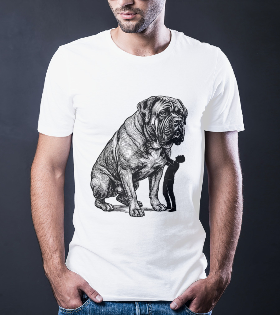 Cane Corso 110 Pounds Leaning On Me Dog Lover T-Shirt