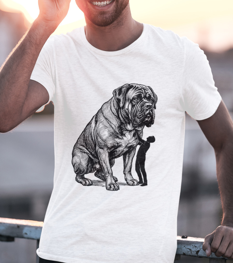 Cane Corso 110 Pounds Leaning On Me Dog Lover T-Shirt