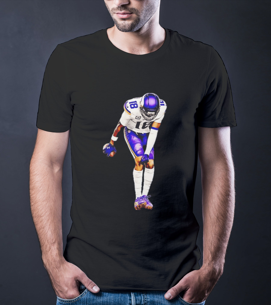 Justin Jefferson 18 Minnesota Vikings Football Player Celebration T-Shirt