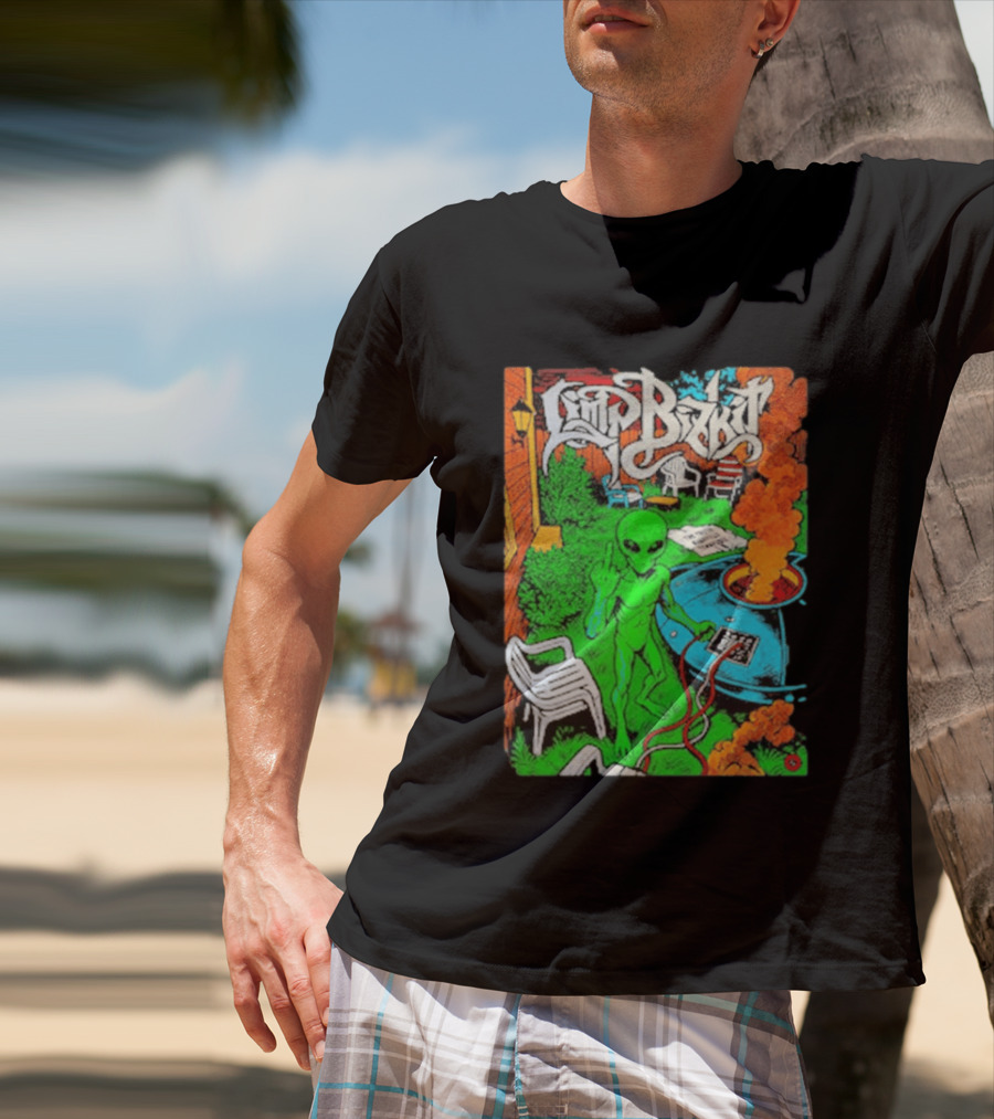 Limp Bizkit Alien Backyard Scene Nashville Tennessee The Truth October 11 And 12 2026 T-Shirt
