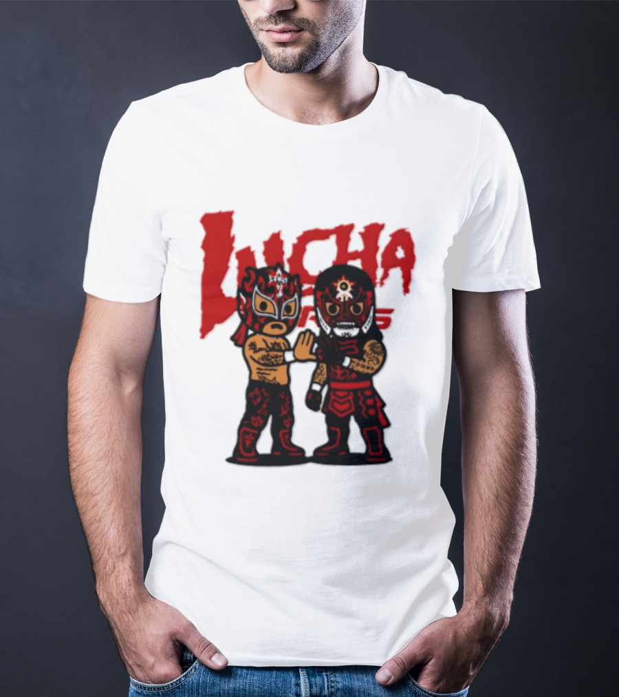 Penta El Zero Miedo Rey Fenix Lucha Bros Chibi Luchadores High Five T-Shirt