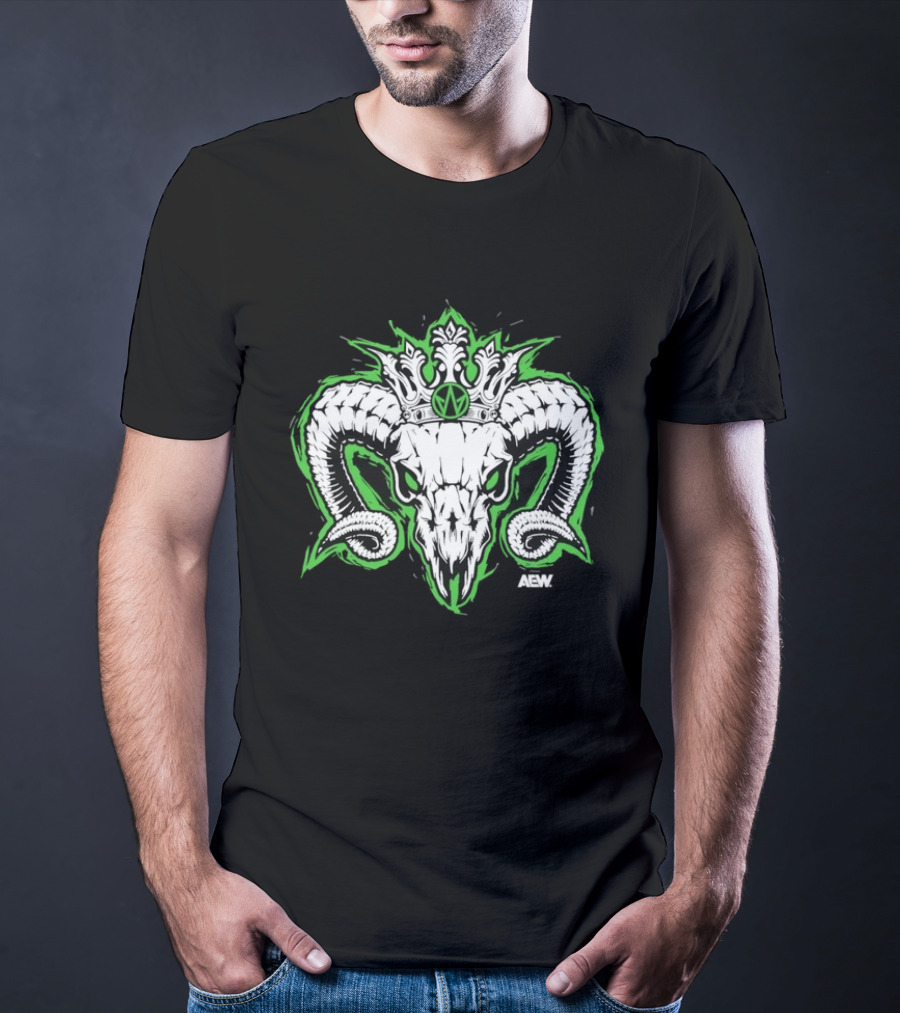 Will Ospreay GOATed Crowned Ram Skull Youth T-Shirt