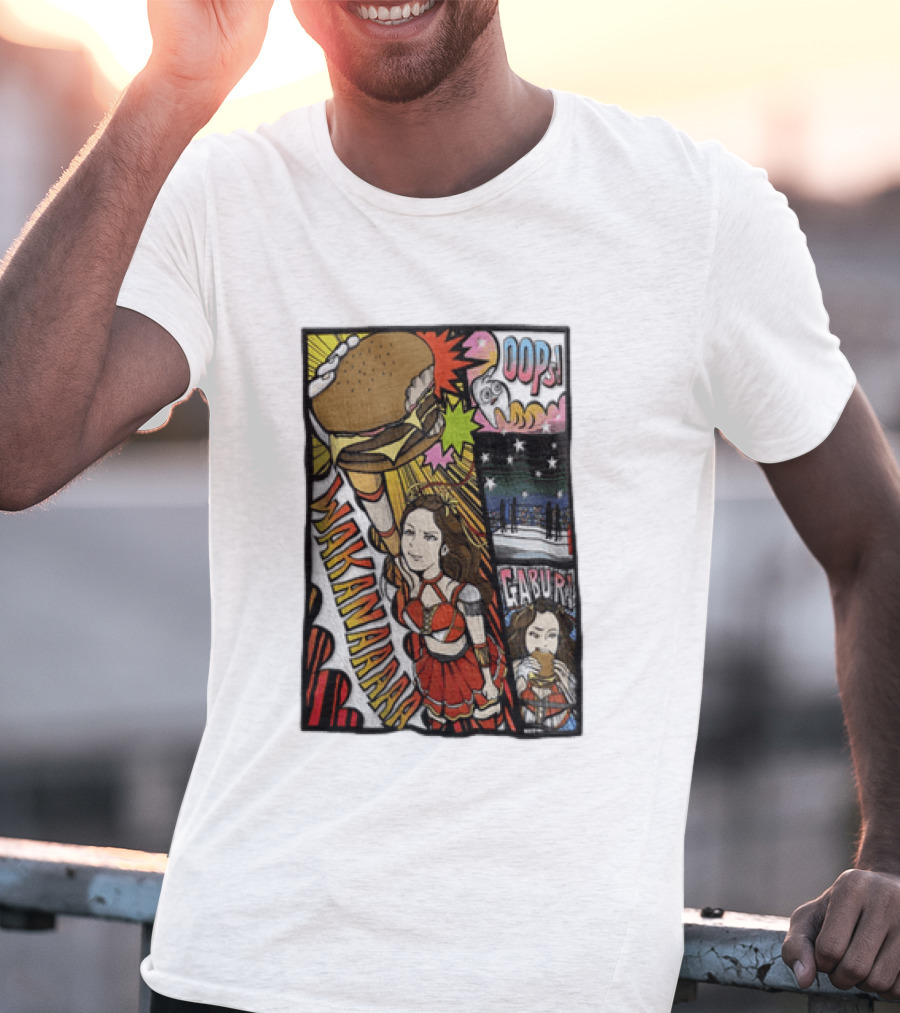 Wakana Tsukiyama Stardom Wakanaaaaa Oops Gaburi Comic Style Wrestling T-Shirt