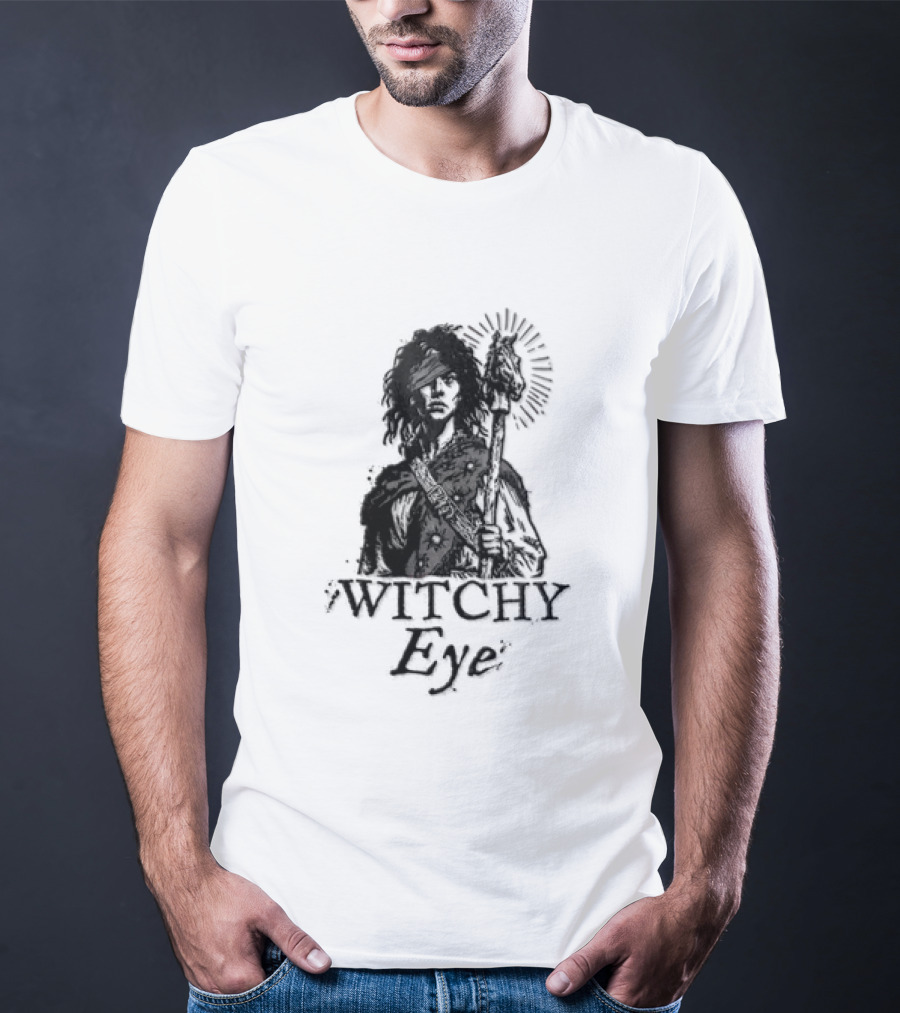 Witchy Eye Patch Mystic Staff And Horse T-Shirt