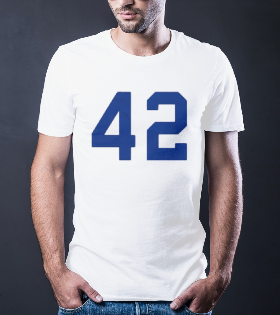 2026 LA Dodgers Jackie Robinson 42 Jersey Giveaway Event T-Shirt