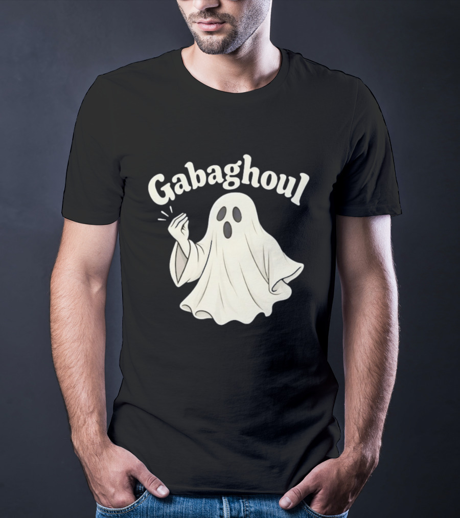 Gabaghoul Italian Ghost With Hand Gesture Spooky Humor T-Shirt