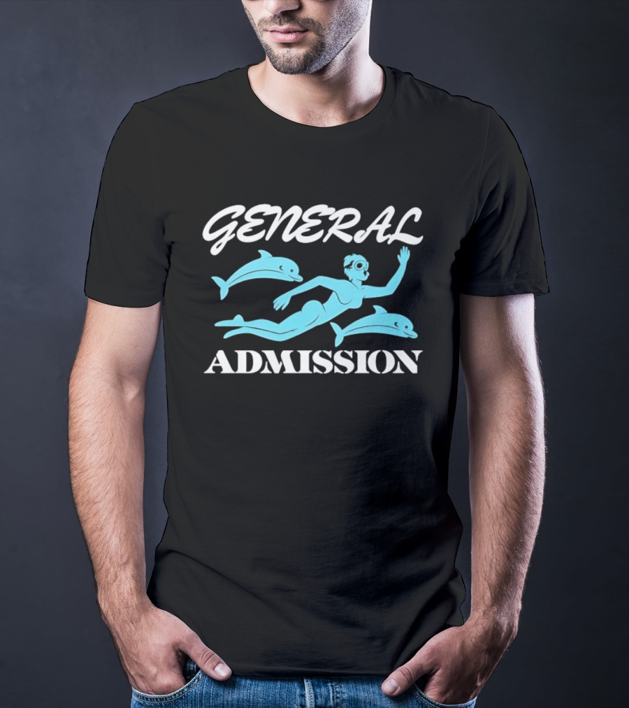 General Admission Scuba Diver With Dolphins T-Shirt