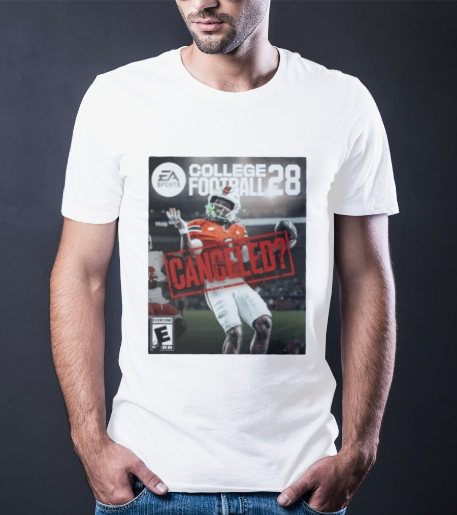 EA Sports College Football 28 Canceled Miami Hurricanes Player T-Shirt