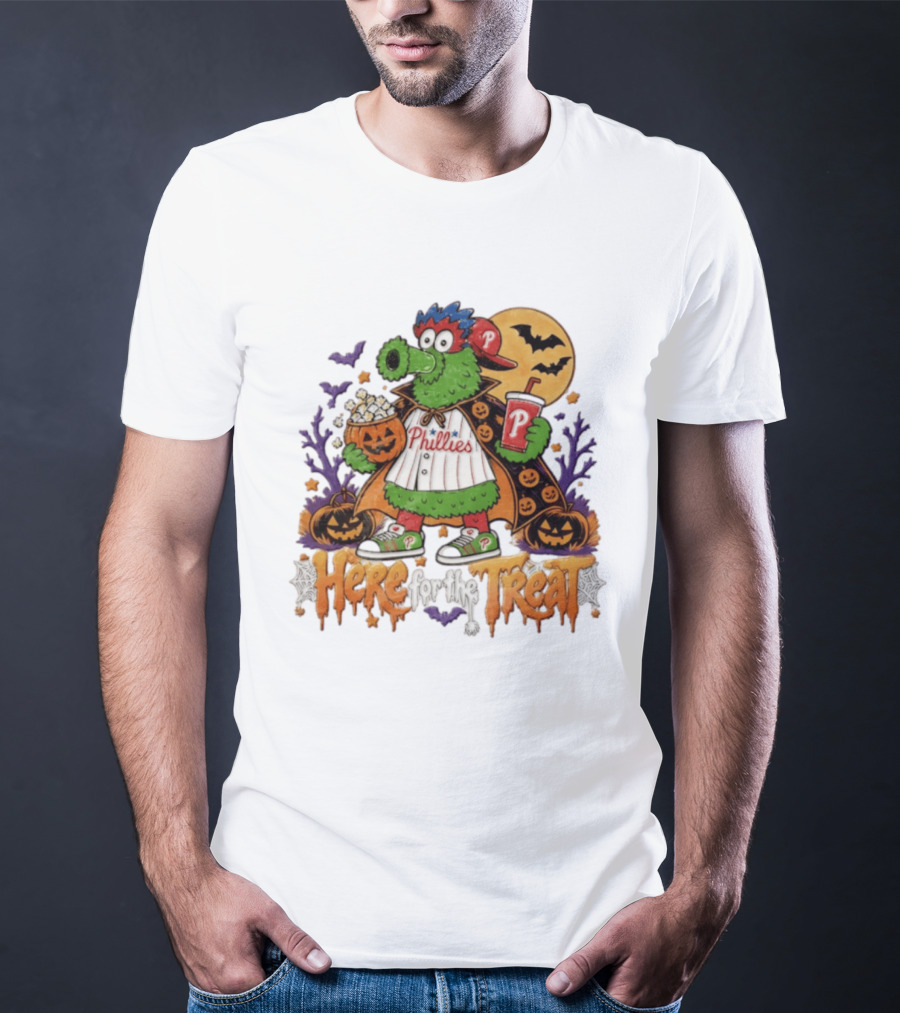 Halloween Phanatic Phillies Here For The Treat T-Shirt
