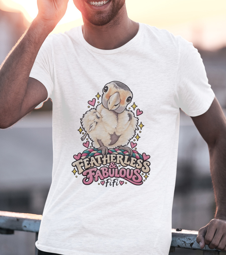 Featherless And Fabulous Fifi Parrot T-Shirt