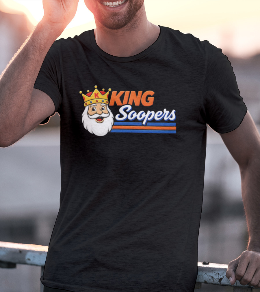 King Soopers 1980s John Elway Denver Football T-Shirt