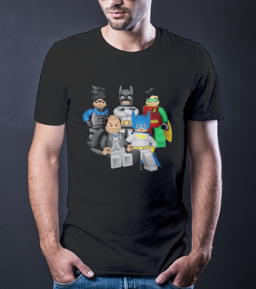 Lego Batman The Videogame Group Batman Robin Alfred LEGO Characters T-Shirt